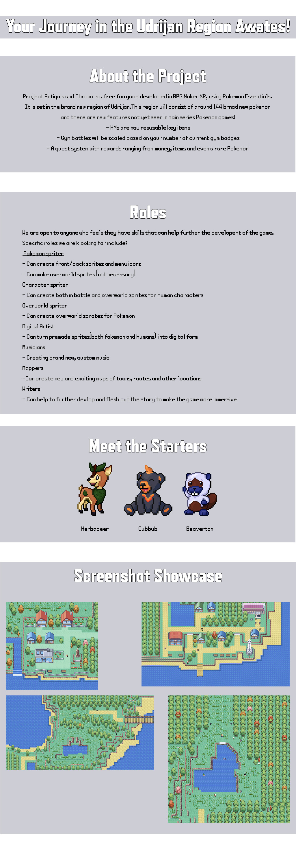 Pokémon Antiquis and Chrono