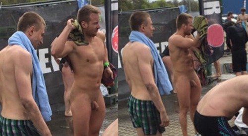 averagewhitedickz:Naked Triathlon Athlete