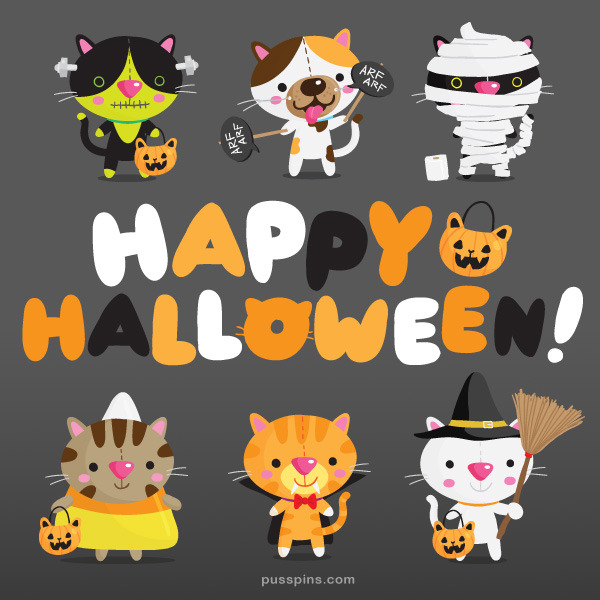 Download Happy Halloween from Pusspins! Which one's your...