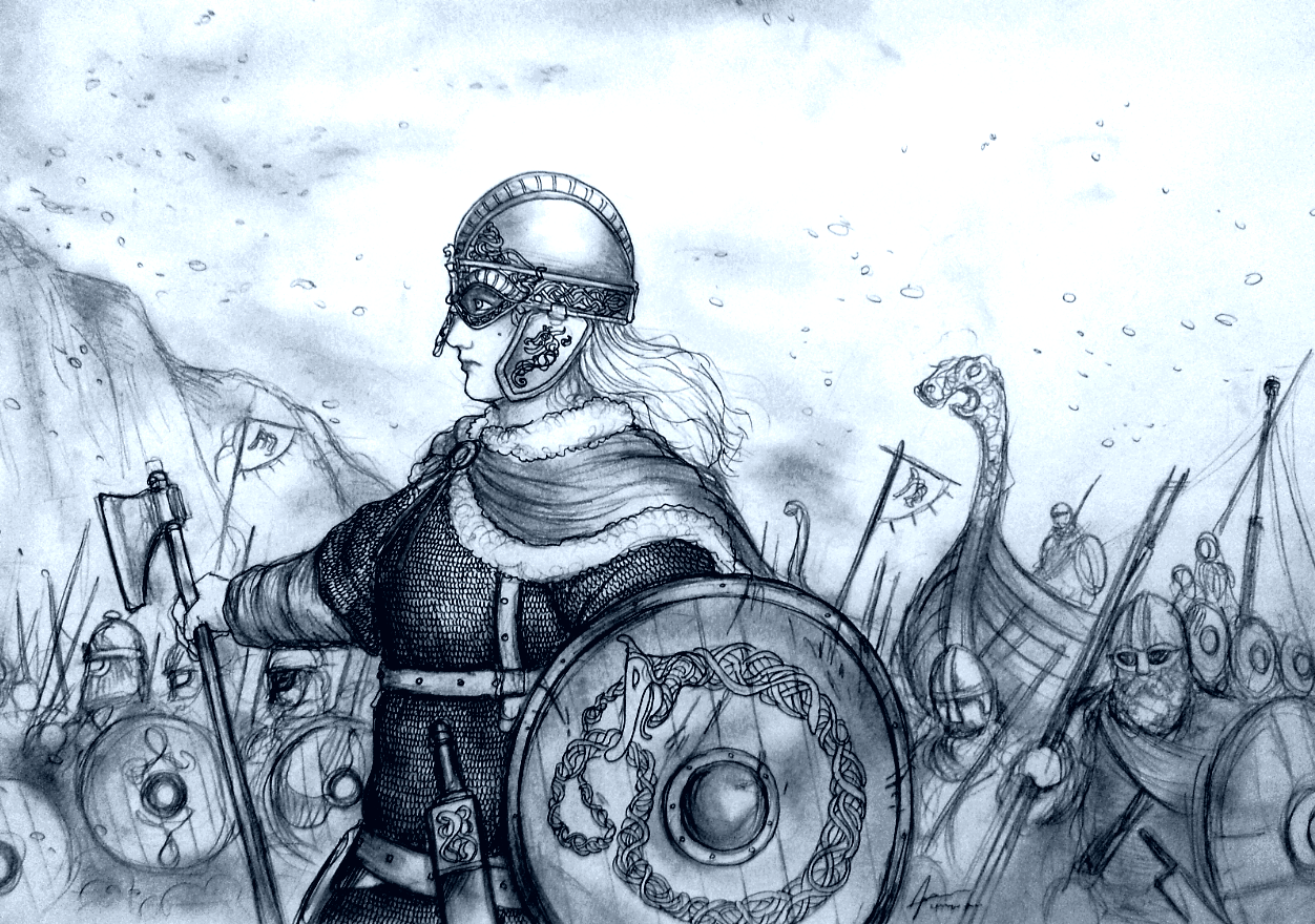 Битва викингов эскиз