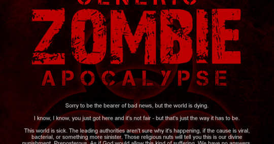 CYOA — Generic Zombie Apocalypse Jump