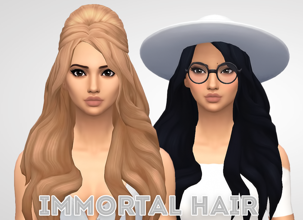 Immortal Hairâ€¢ Comes in all default EA colors
â€¢ Hat compatible
â€¢ Base-game compatible
â€¢ Retexturing/Recoloring is allowed but donâ€™t include the mesh
DOWNLOAD