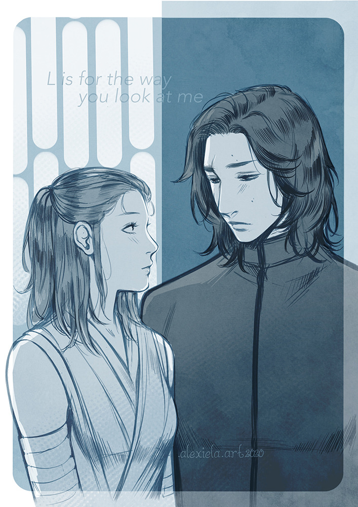 A gallery of fine Reylo art (NSFW) — dr4wn-to-y0u: A drawing I did of reylo