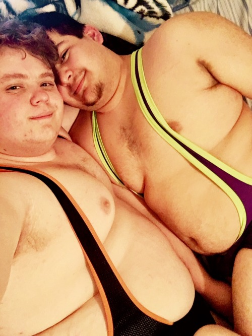 xxhuskywolfxx:Me and @mexiperson celebrating Tummy Tuesday!...