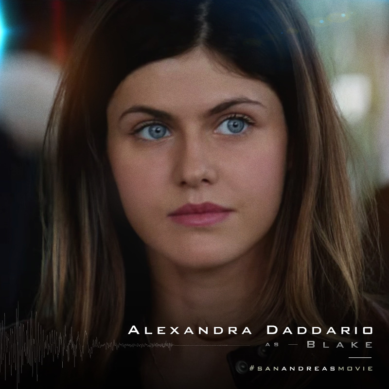 San Andreas Alexandra Daddario Blake Garnered Massive