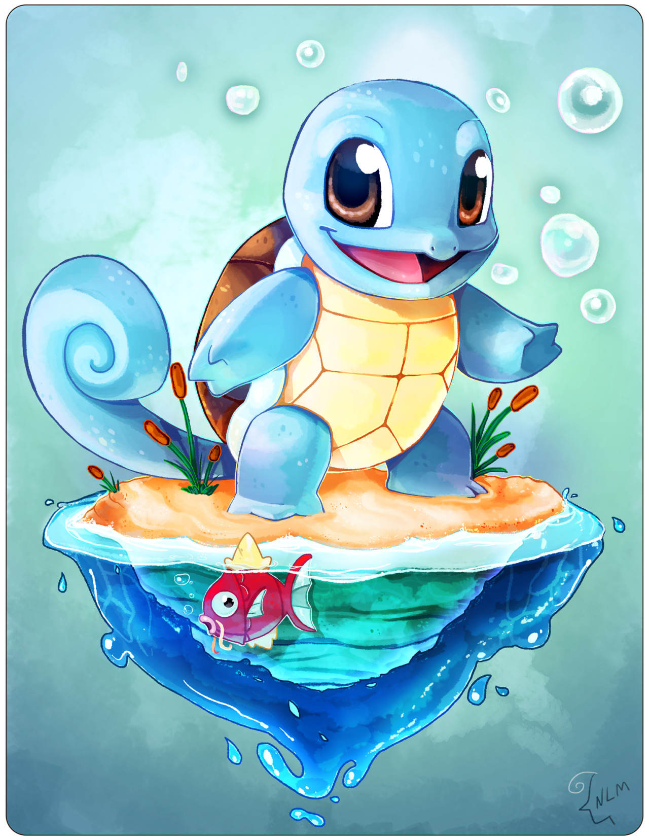 Natasha LM Sketches & Illustrations — Squirtle Power!