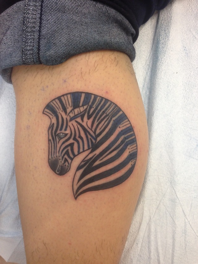 All The Punx Rox — Zebra 🦓 tattoo on Micha 💖