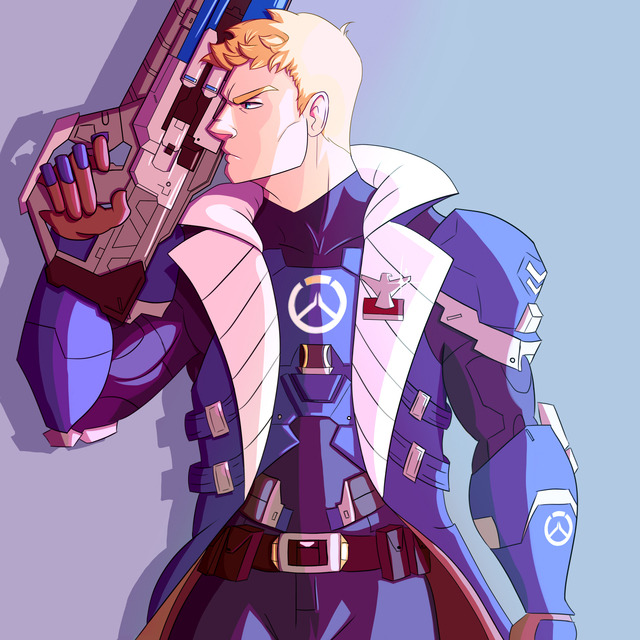 Digital Art Blog — Soldier 76 Strike Commander Jack Morrison