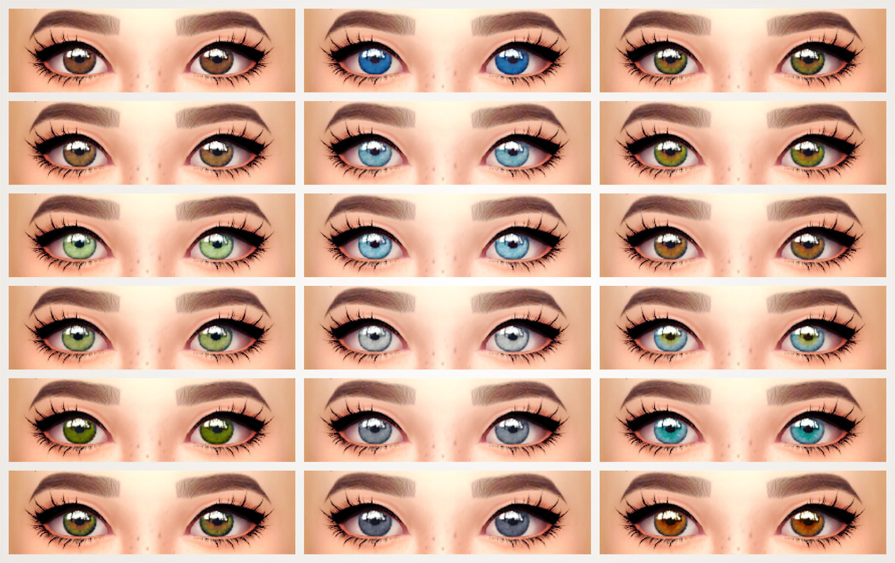 Lana Cc Finds Lullabysims Bright Eyes Contacts For Ts4