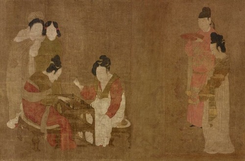 dressesofchina:Cartoon drawings of Tang-dynasty paintings and...