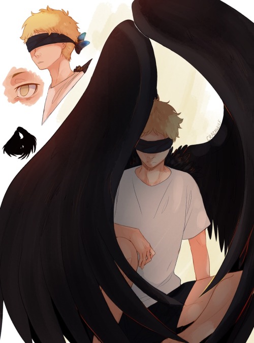 craziiwolf:Tsukkiyama from my Winged AU:) Yams is known as...