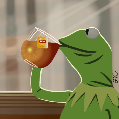 Kermit The Frog Lipton Tea Meme Meme Creation.