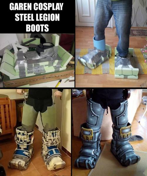 cosplay-gamers:League of Legends - Steel Legion Garen Build by...