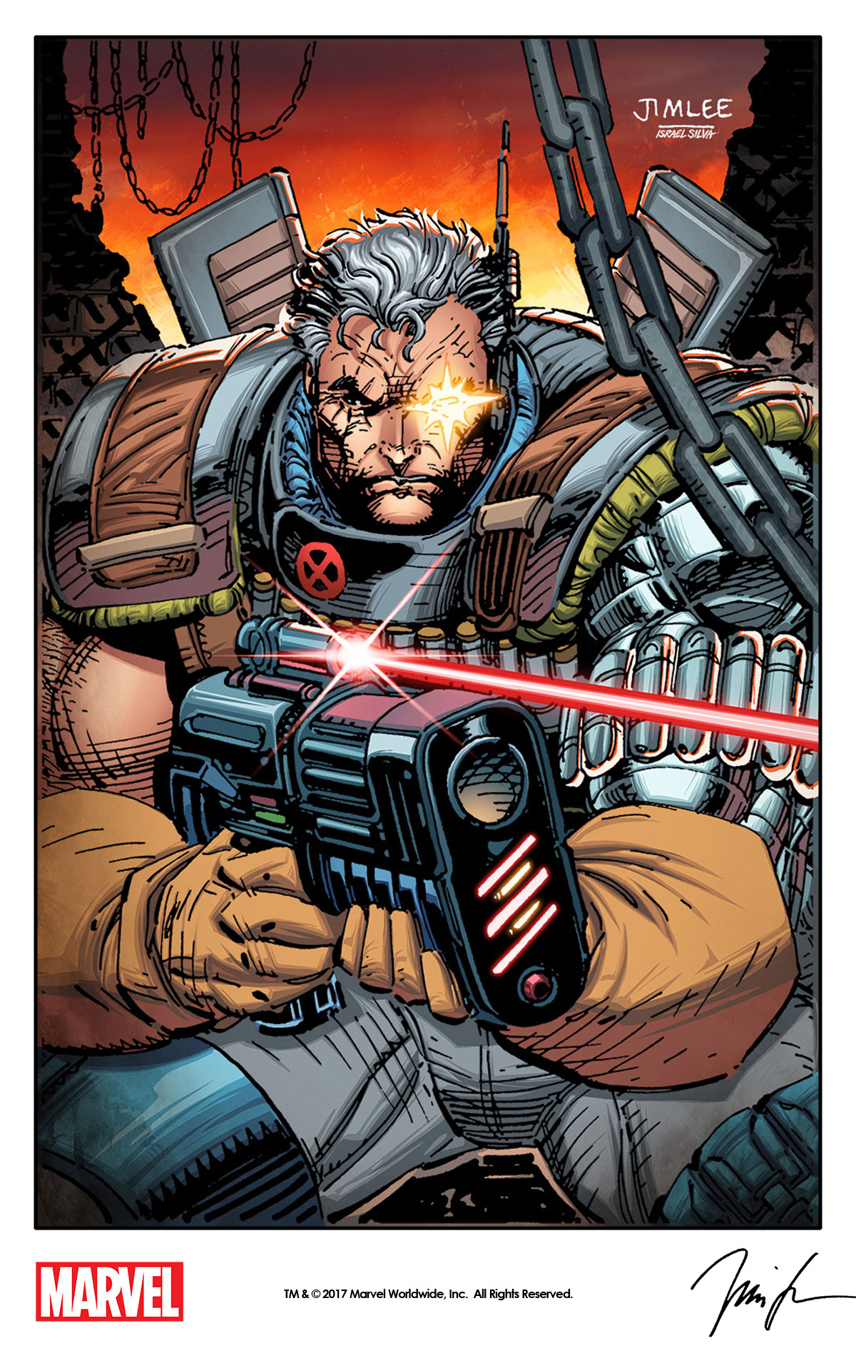X Men In Your Face Tumblr Themarvelproject Cable By Jim Lee
