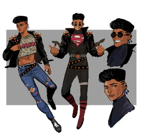 wakaju:some fun drawings i did of superboy, storm and...