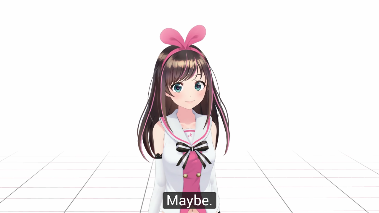 Maybe Мем. Maybe maybe maybe Мем. Кидзуна АИ грустно улыбается. Kizuna ai and Genshin.