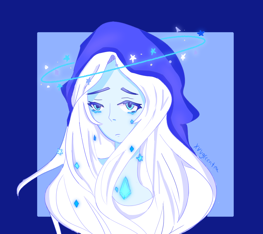 I draw blue diamond 💙 ✨