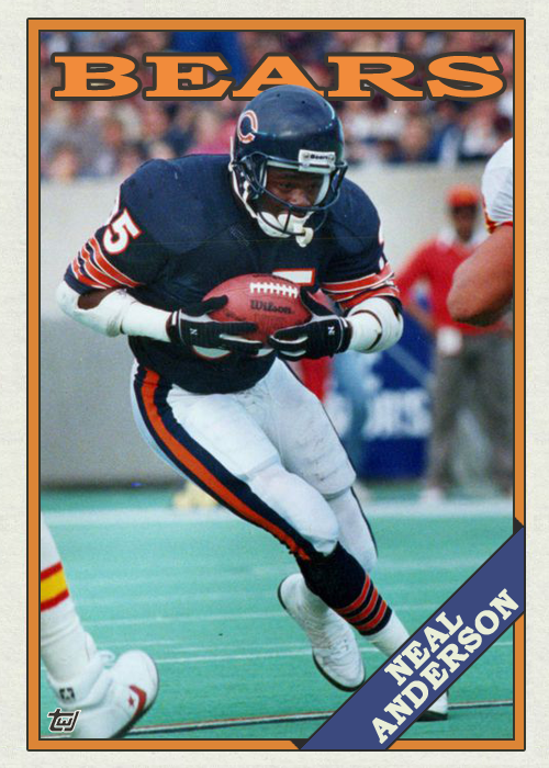 : 1990 Score Football #47 Neal Anderson Chicago Bears Official NFL  Trading Card (from Factory Set Break) : Collectibles & Fine Art