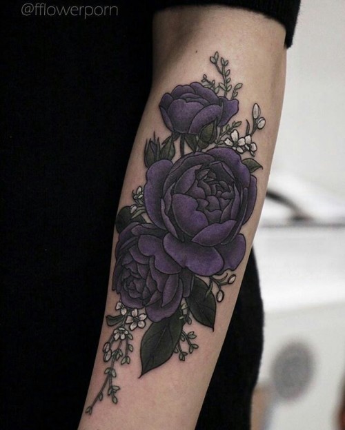 flower tattoo on Tumblr