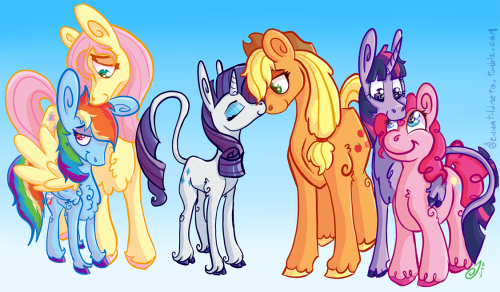 flutterdash rarijack twipie twinkie rainbow dash fluttershy rarity applejack twilight sparkle pinkie pie ponies mane six