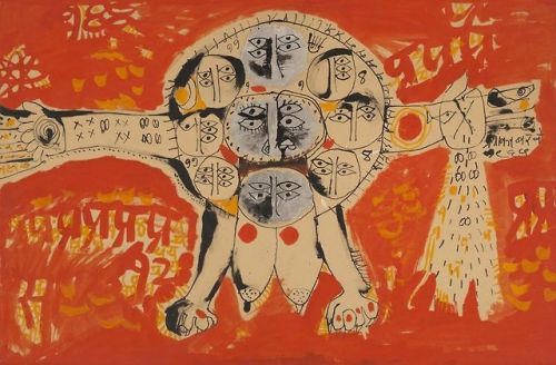 grundoonmgnx:Prabhakar Barwe (Indian, 1935–1995), Yantra III,...