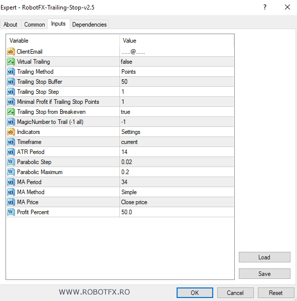 Robotfx Trailing Stop Expert Advisors Metatrader Trailing Stop Settings