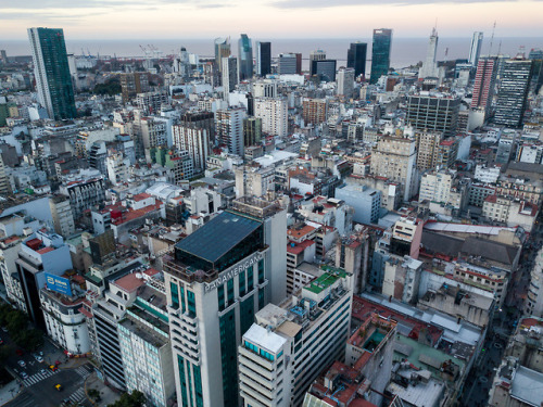 samhorine:sunsetting in the city center, buenos aires - july...