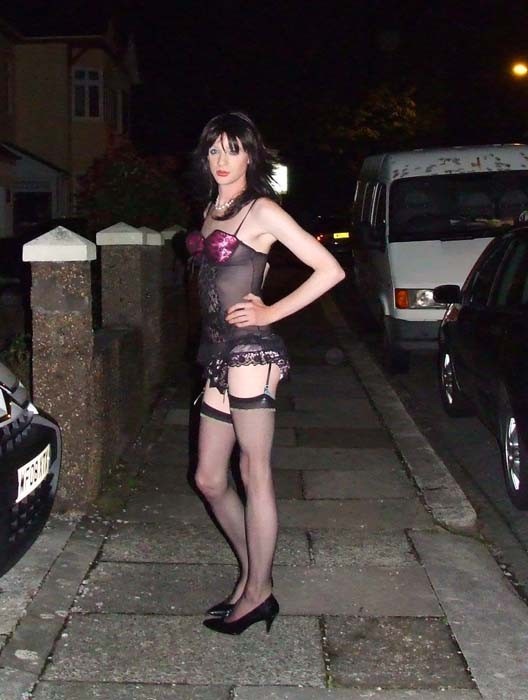 Crossdresser outdoor wife amateur
