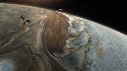 astronomyblog:Juno in Jupiter (the images that appear the juno...