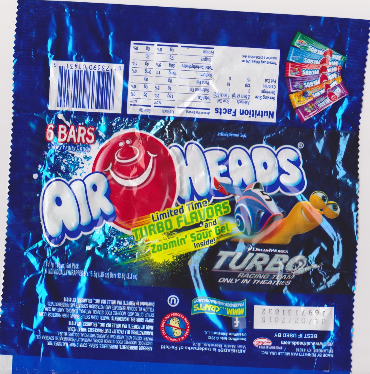 Download Candy wrappers! — Turbo Airheads with Zoomin' Sour Gel