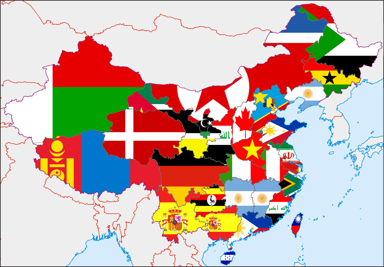 A map showing China’s population: each of its... - Maps on the Web