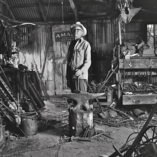 robertalanclayton:Joe, Blacksmith, Round Top TX, RA Clayton