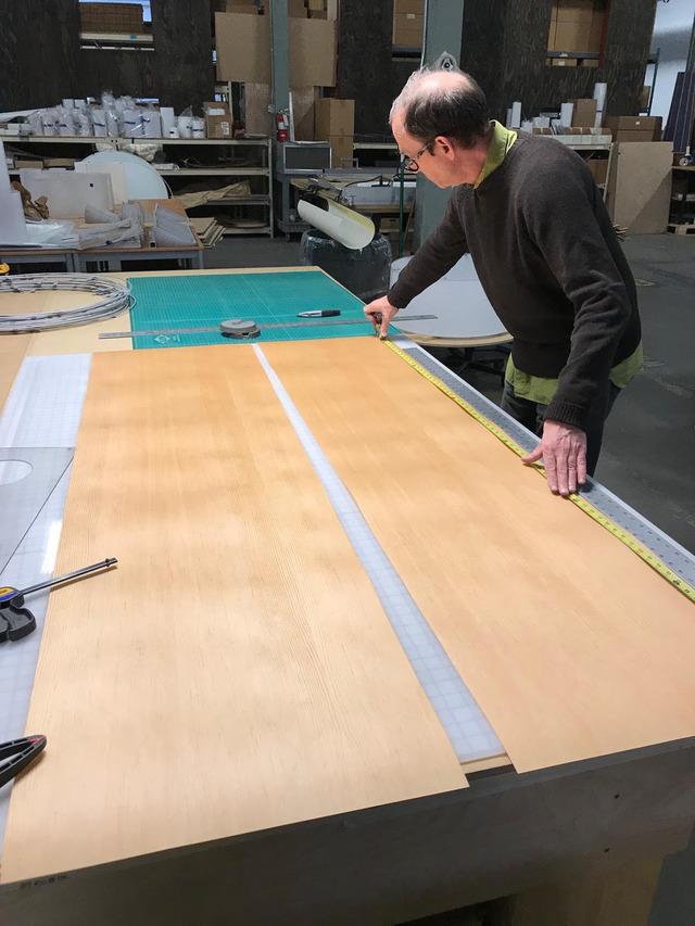 CUSTOM Wood veneer and our aramid composite are tested