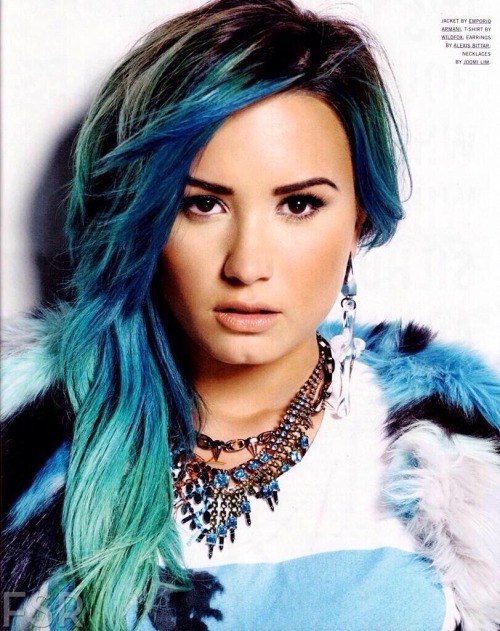 Demi Lovato Blue Hair Tumblr