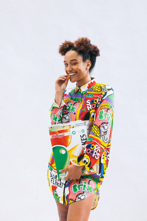 Lazy Oaf Cerealism Simonas Berukstis James Mitchell Neringa Sutkute kelloggs corn flakes cereal colour afro Zakia