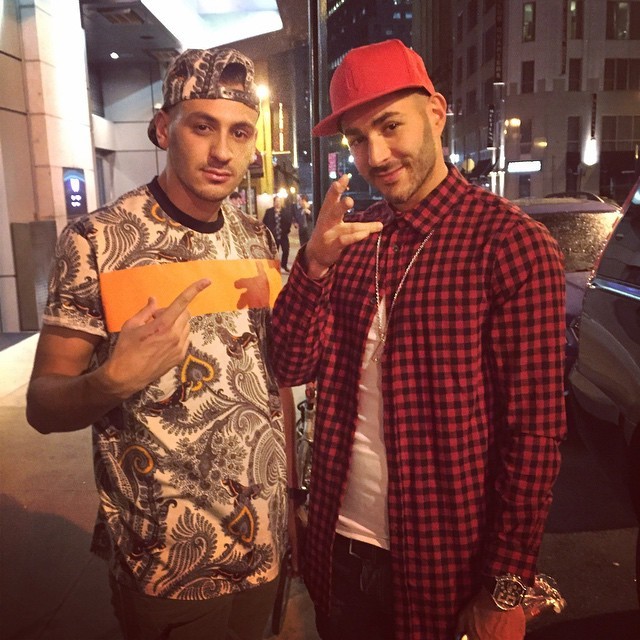 Benzema Brasil — Benz and his brother Gressy in New York.