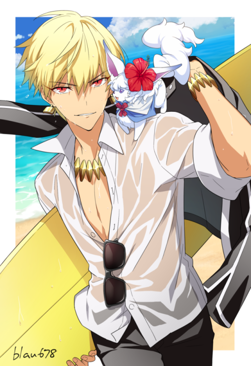 blau678:Summer Gilgamesh!