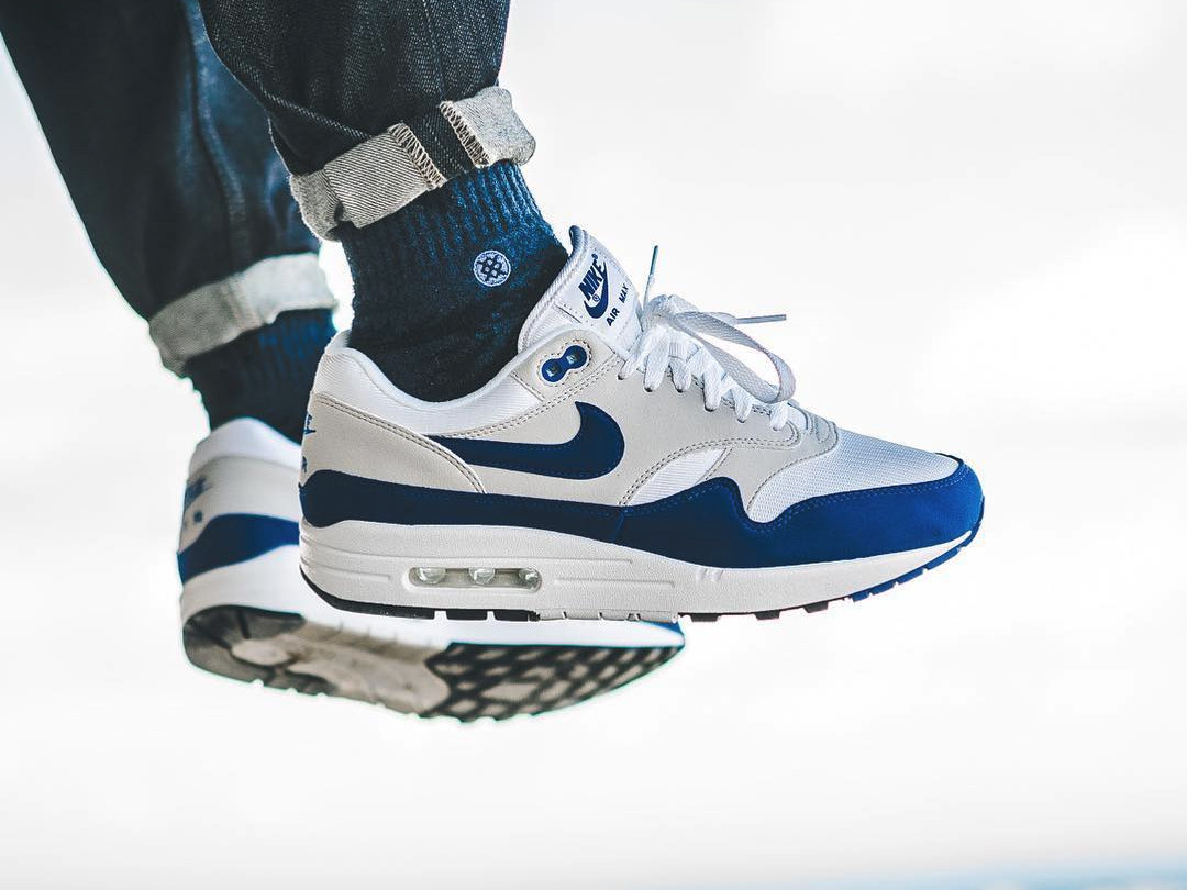 Nike Air Max 1 OG Anniversary - Game Royal/White -... – Sweetsoles ...