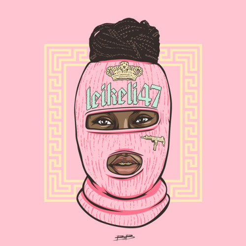 Ski Mask Cartoon Girl