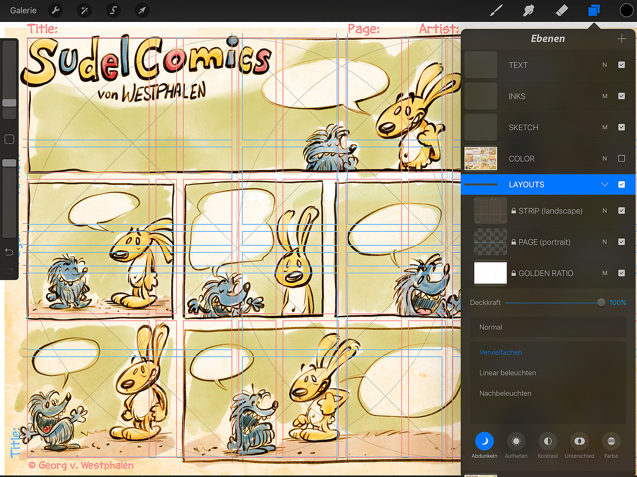 Georg #39 s Procreate Brushes FREE Comic Layout Templates with Golden