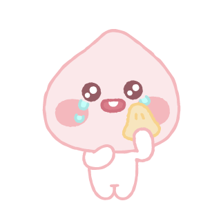 Lovely Apeach (5/5) // kakao friends - sticker kuma