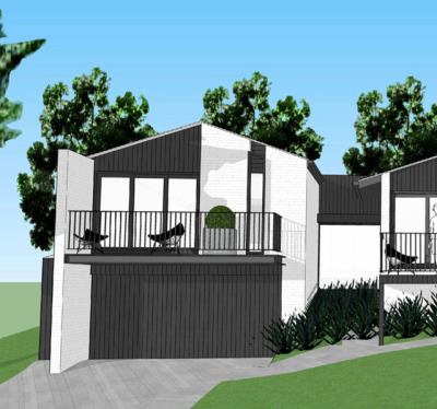 It didn’t take us long to make a flatten the old garage and make a ripe old mess in the mud at one of our Turramurra renovations, but it sure was worth it now that you can see the dream coming to reality