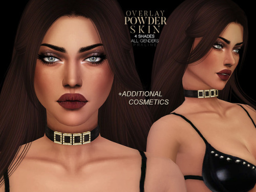 pralinesims:New skin overlay for all genders, comes in 4...