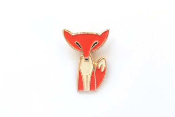 The cutest fox pin ever (available here)