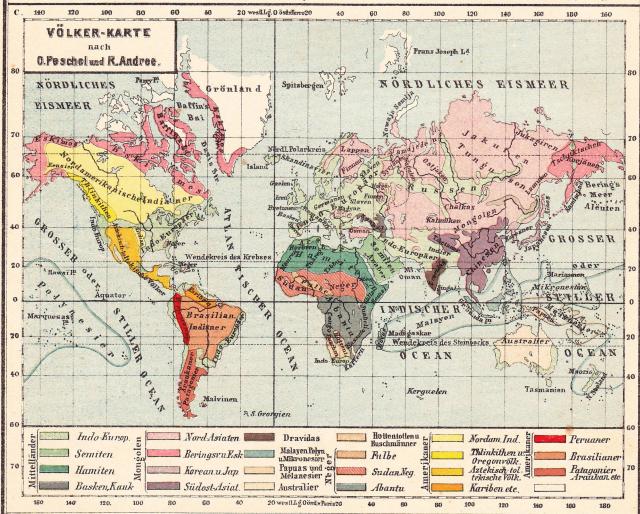 Races according to Trampler’s atlas, 1900. - Maps on the Web