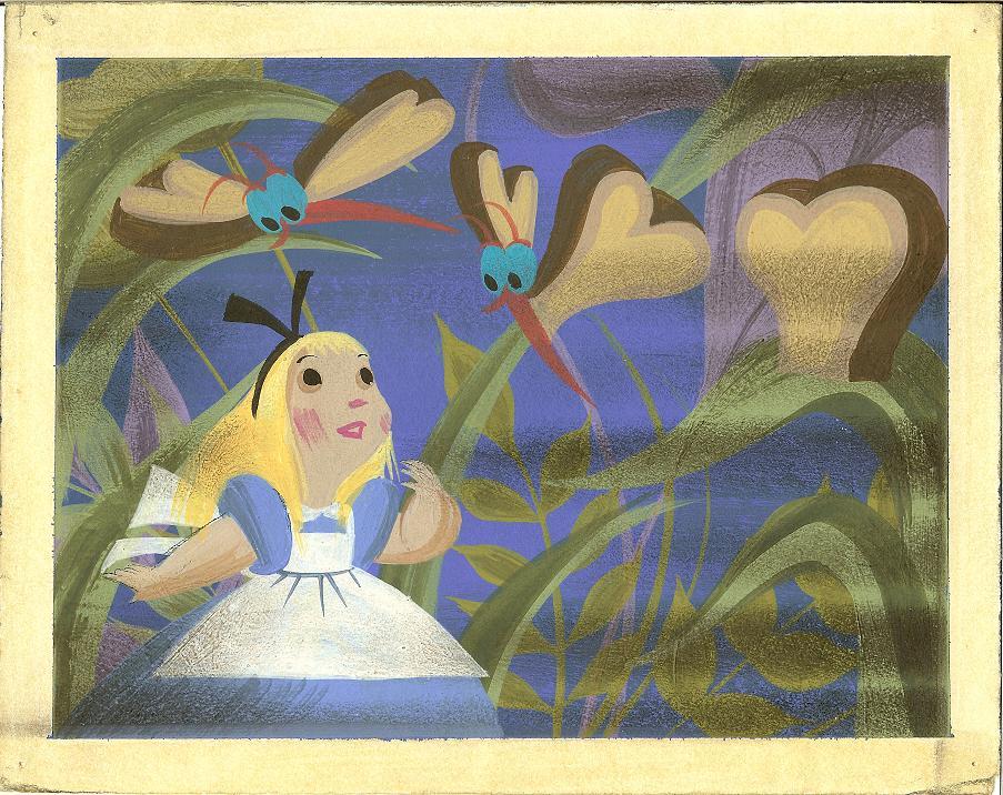 Animation Art — Alice in Wonderland concept art by Mary Blair