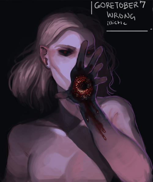 illicticsart:goretober day 7′s theme is “wrong” ! what does...