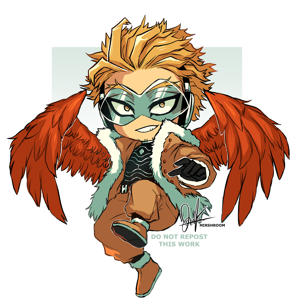 mirshroom — A colored Hawks! Do not repost this artwork!