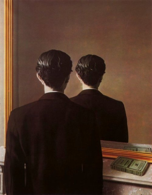 artist-magritte:Not to be reproduced, 1937, Rene...