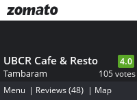 UBCR Cafe & Resto Menu, Reviews, Photos, Location and Info - Zomato